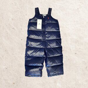 NWT Ralph Lauren Baby Down Snow Bib Overalls
